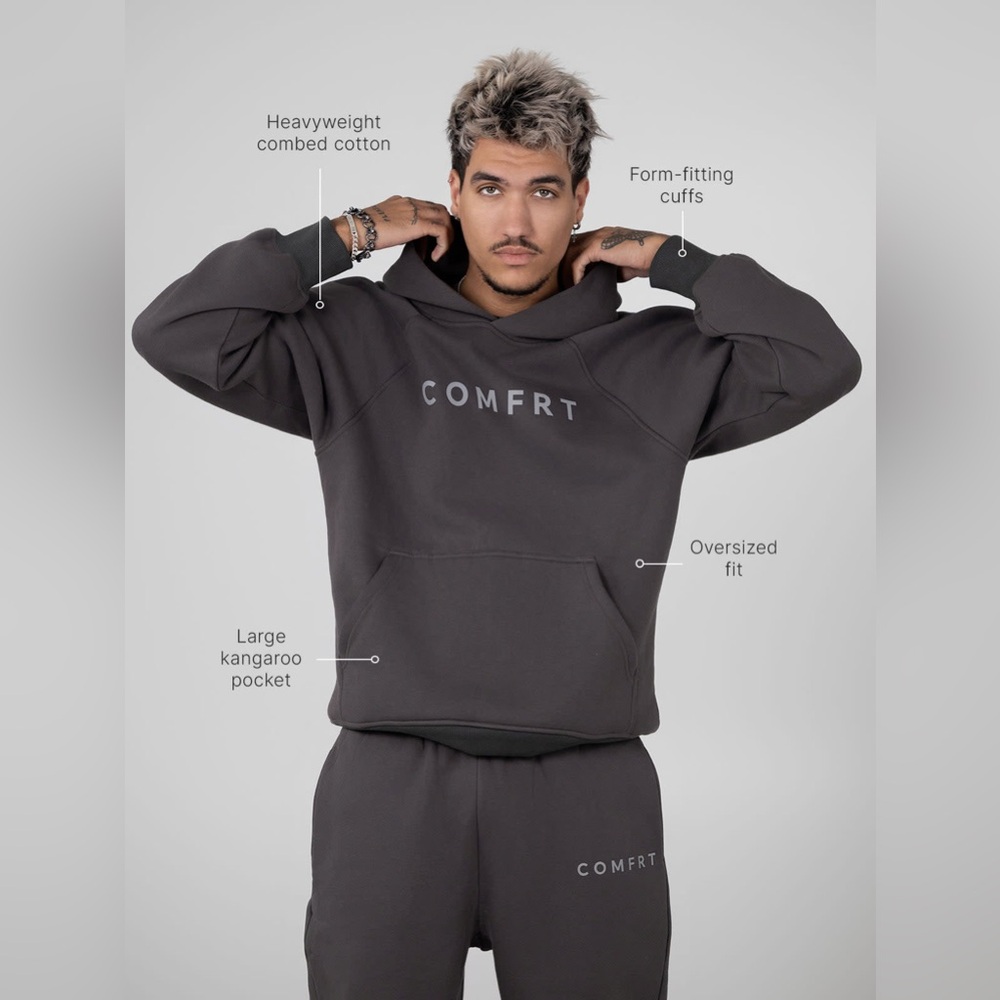 Comfrt Charcoal Tranquil Hoodie